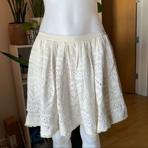Sea New York Linen Eyelet Miniskirt w/pockets sz 2